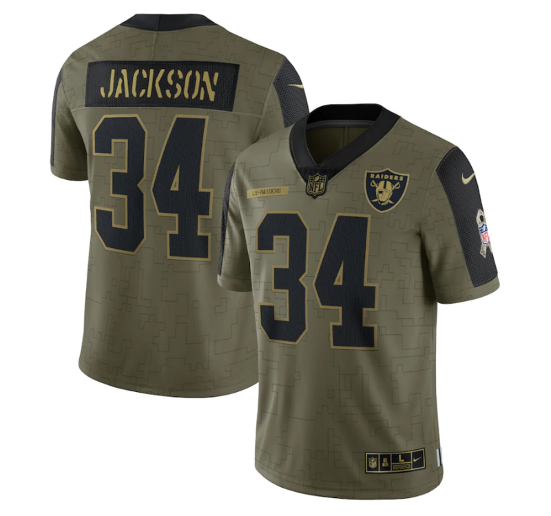 Las Vegas Raiders Vapor Limited Jersey Salute To Service 2021