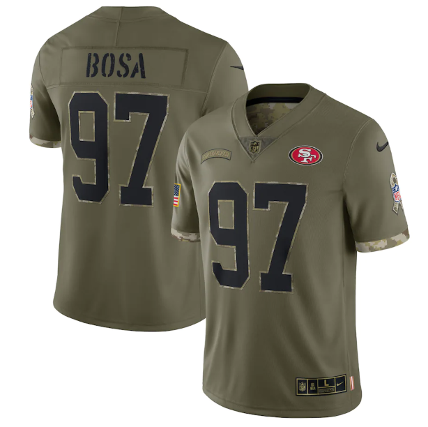 San Francisco 49ers Vapor Limited Jersey Salute To Service 2022