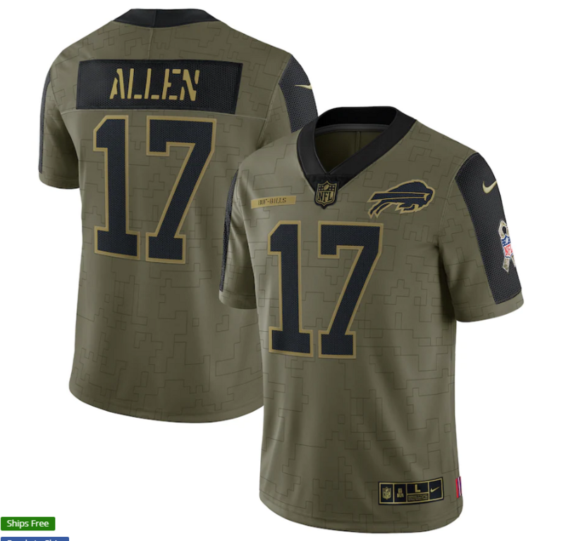 Buffalo Bills Vapor Limited Jersey Salute To Service 2021