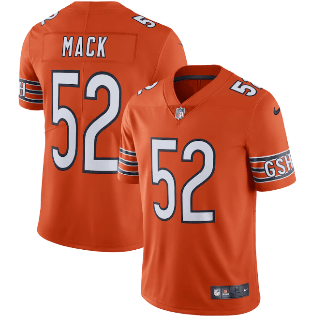 Chicago Bears Vapor Limited Jersey Orange