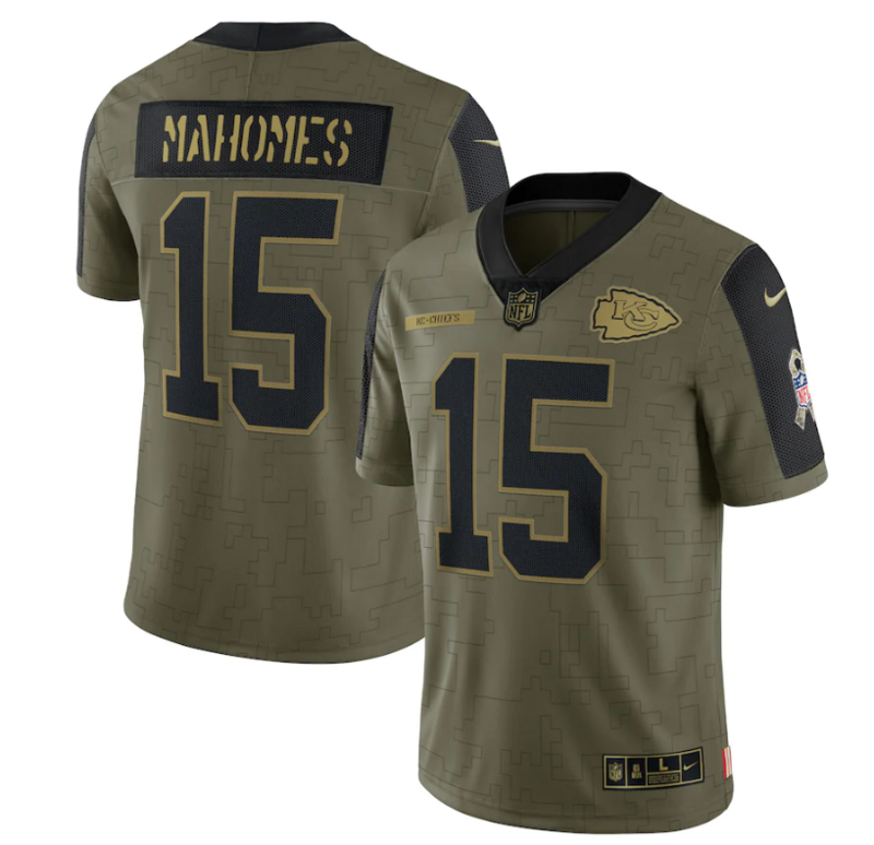 Kansas City Chiefs Vapor Limited Jersey Salute To Service 2021