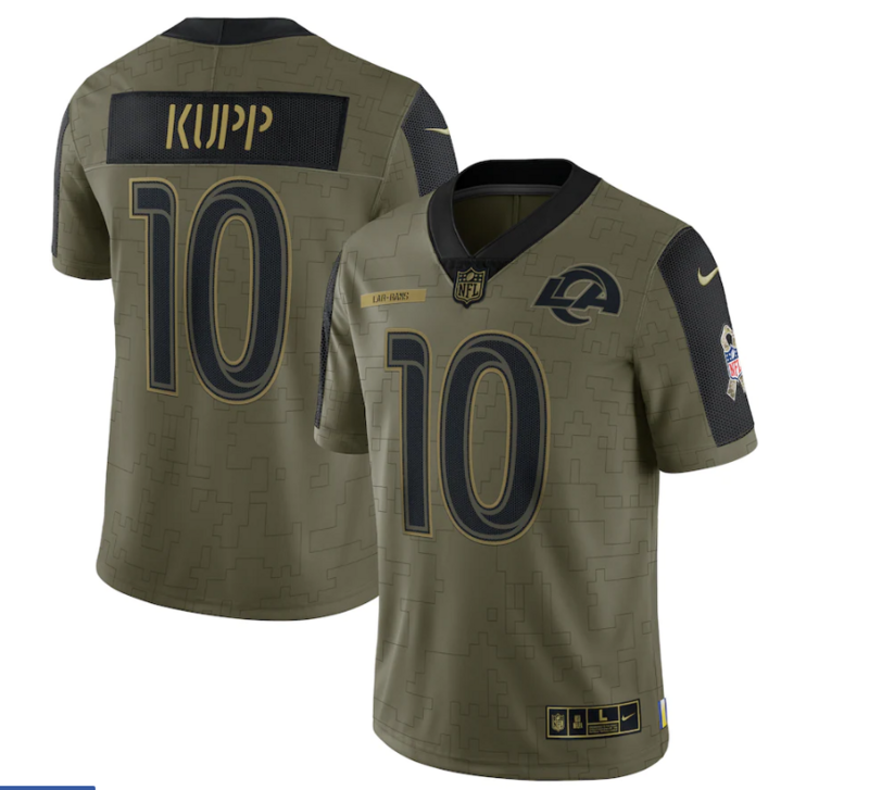 Los Angeles Rams Vapor Limited Jersey Blue Salute To Service 2021