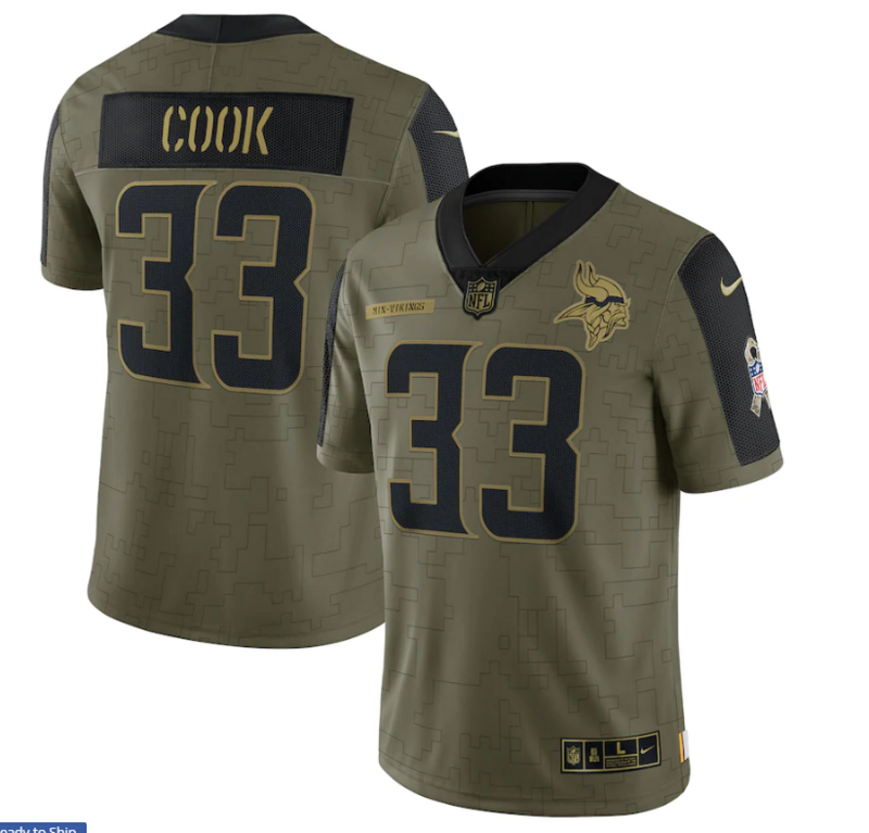 Minnesota Vikings Vapor Limited Jersey Salute To Service 2021