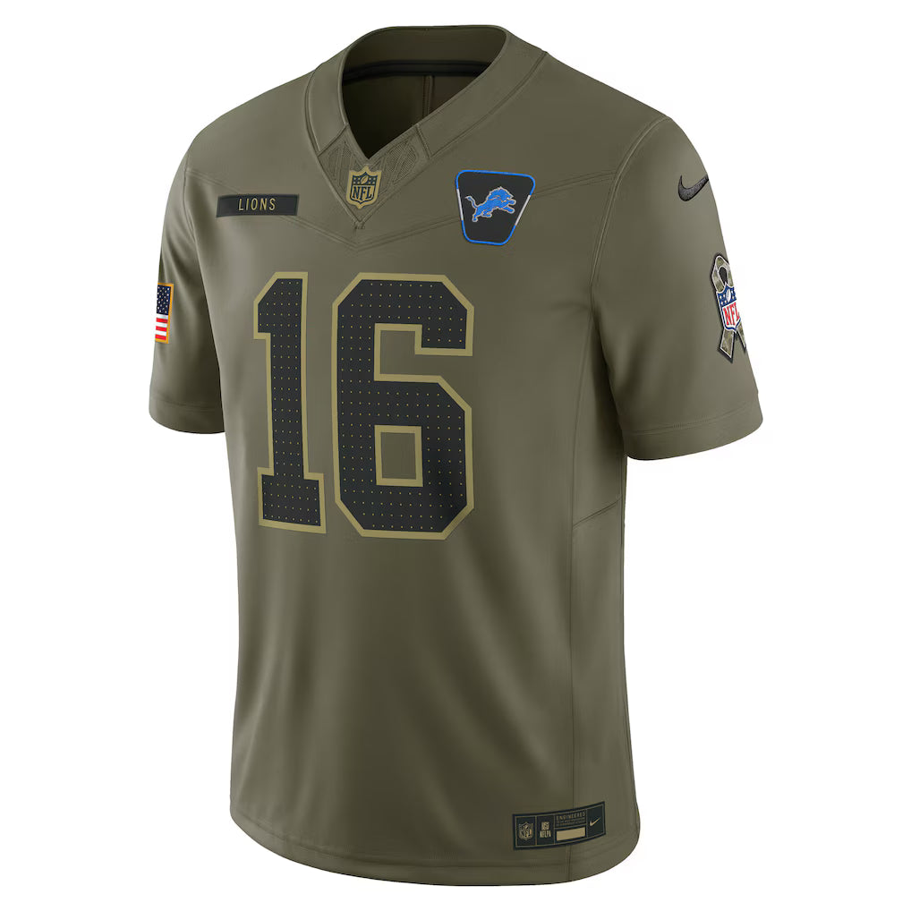 Detroit Lions Vapor F.U.S.E. Limited Jersey Salute To Service 2025