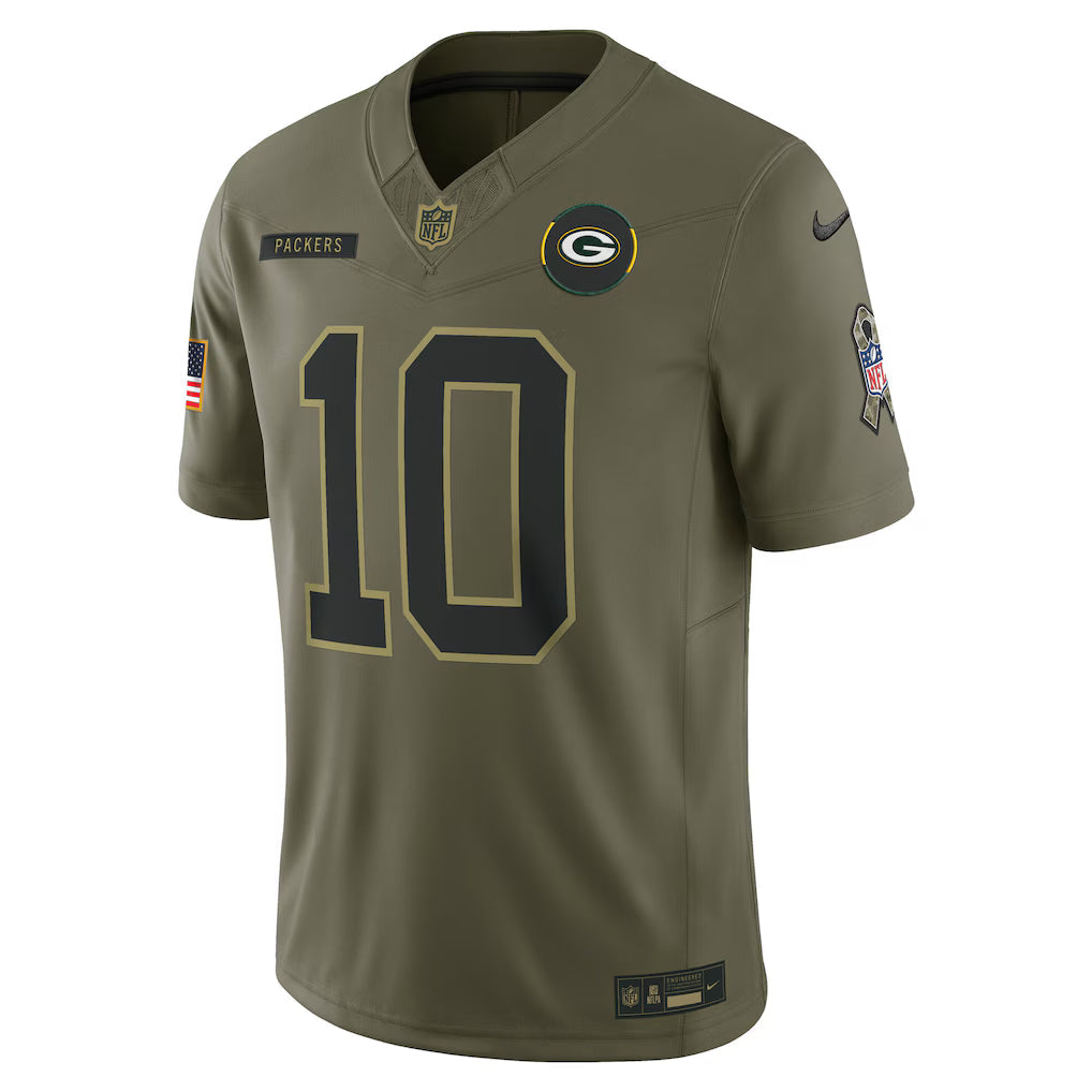 Green Bay Packer Vapor F.U.S.E. Limited Jersey Salute To Service 2025