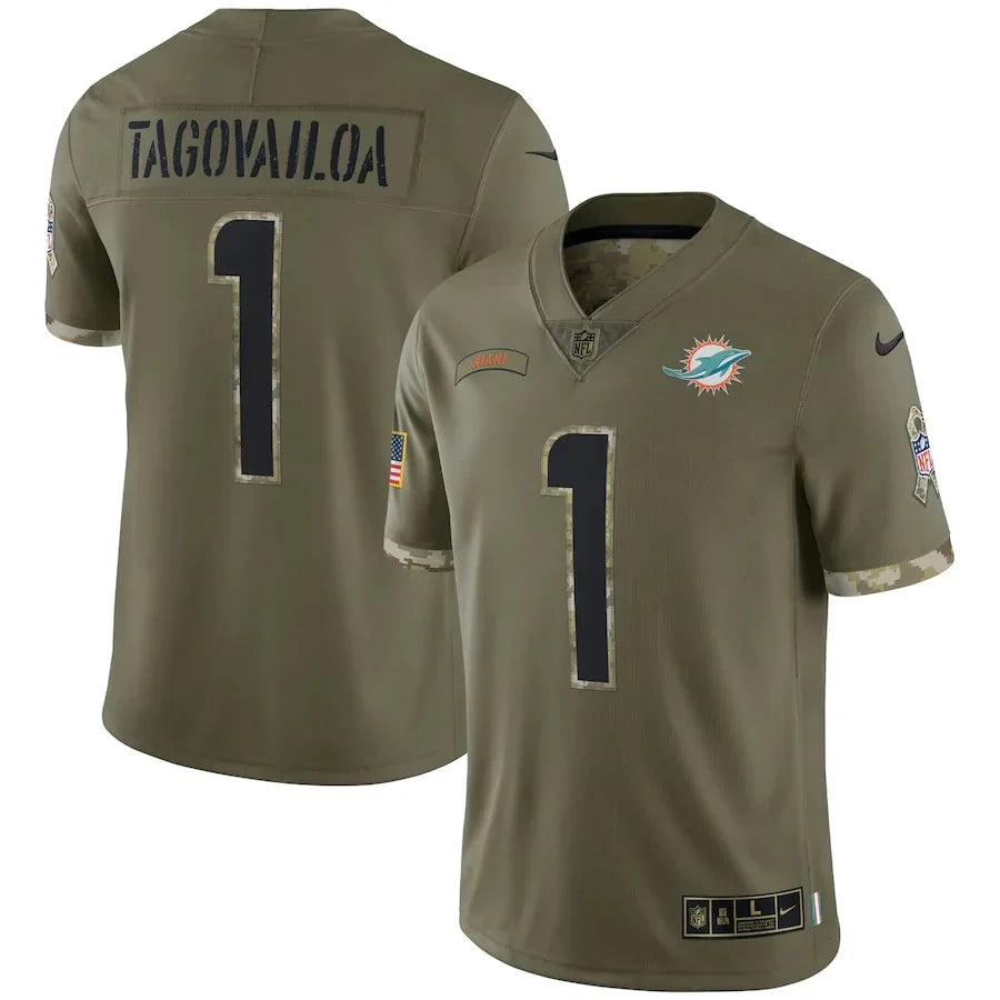 Miami Dolphins Vapor Limited Jersey Salute To Service 2022