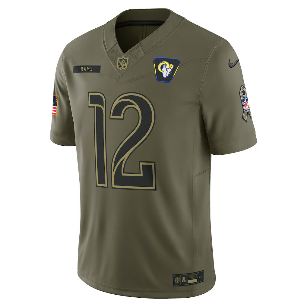 Los Angeles Rams Vapor F.U.S.E. Limited Jersey Salute To Service 2025