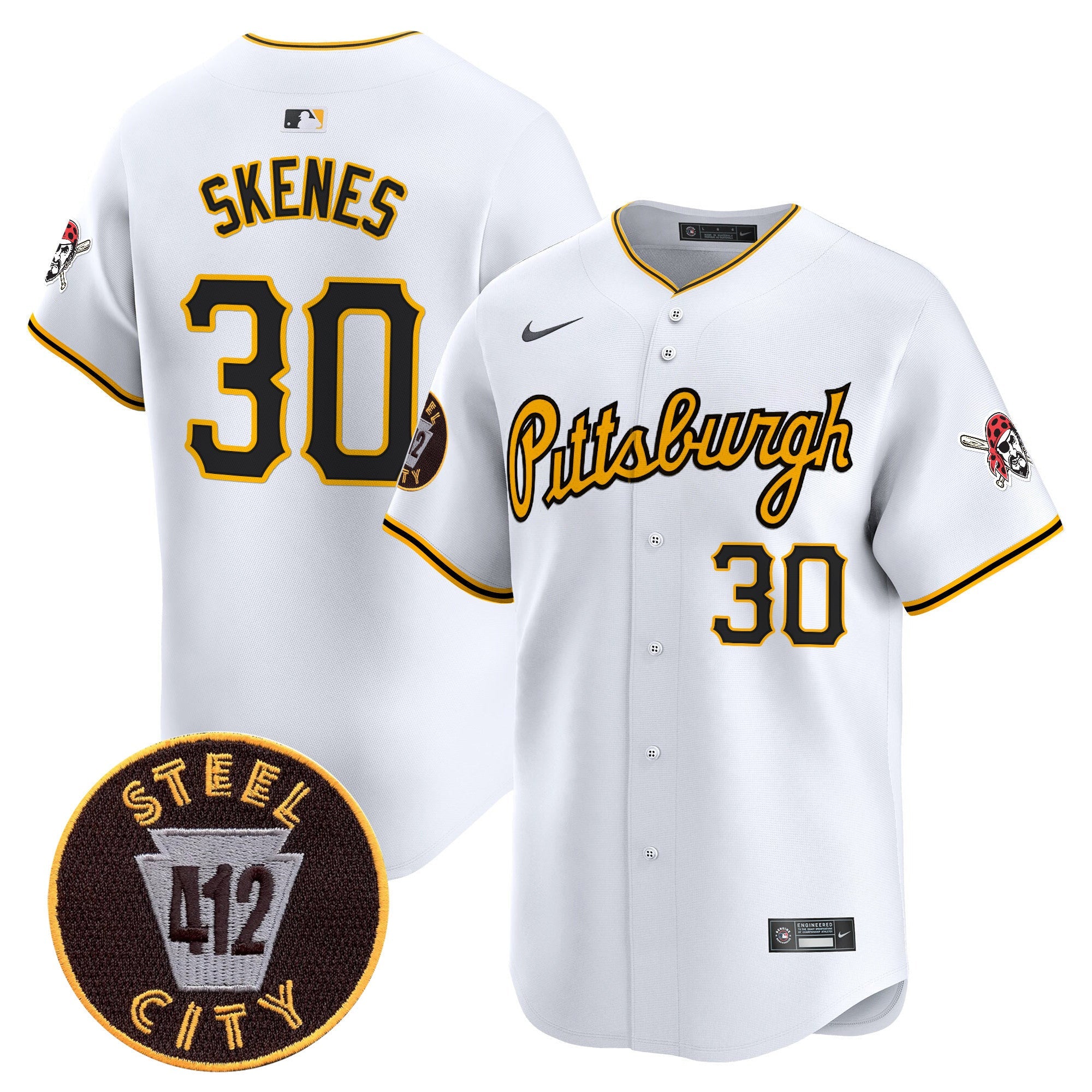 Men’s Pittsburgh 412 Patch Vapor Premier Limited Jersey V4