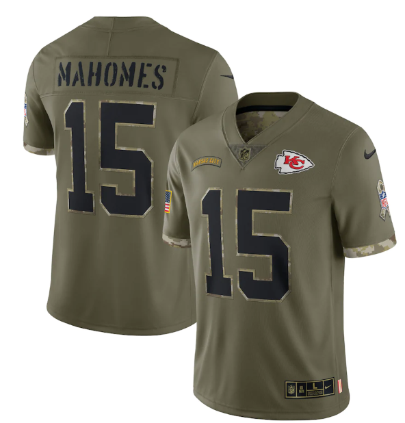 Kansas City Chiefs Vapor Limited Jersey Salute To Service 2022