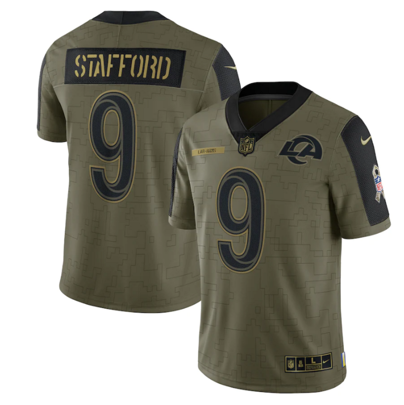 Los Angeles Rams Vapor Limited Jersey Blue Salute To Service 2021