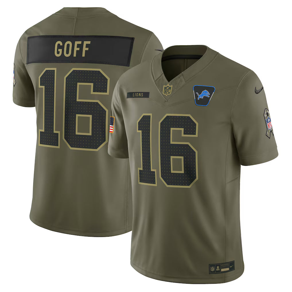 Detroit Lions Vapor F.U.S.E. Limited Jersey Salute To Service 2025