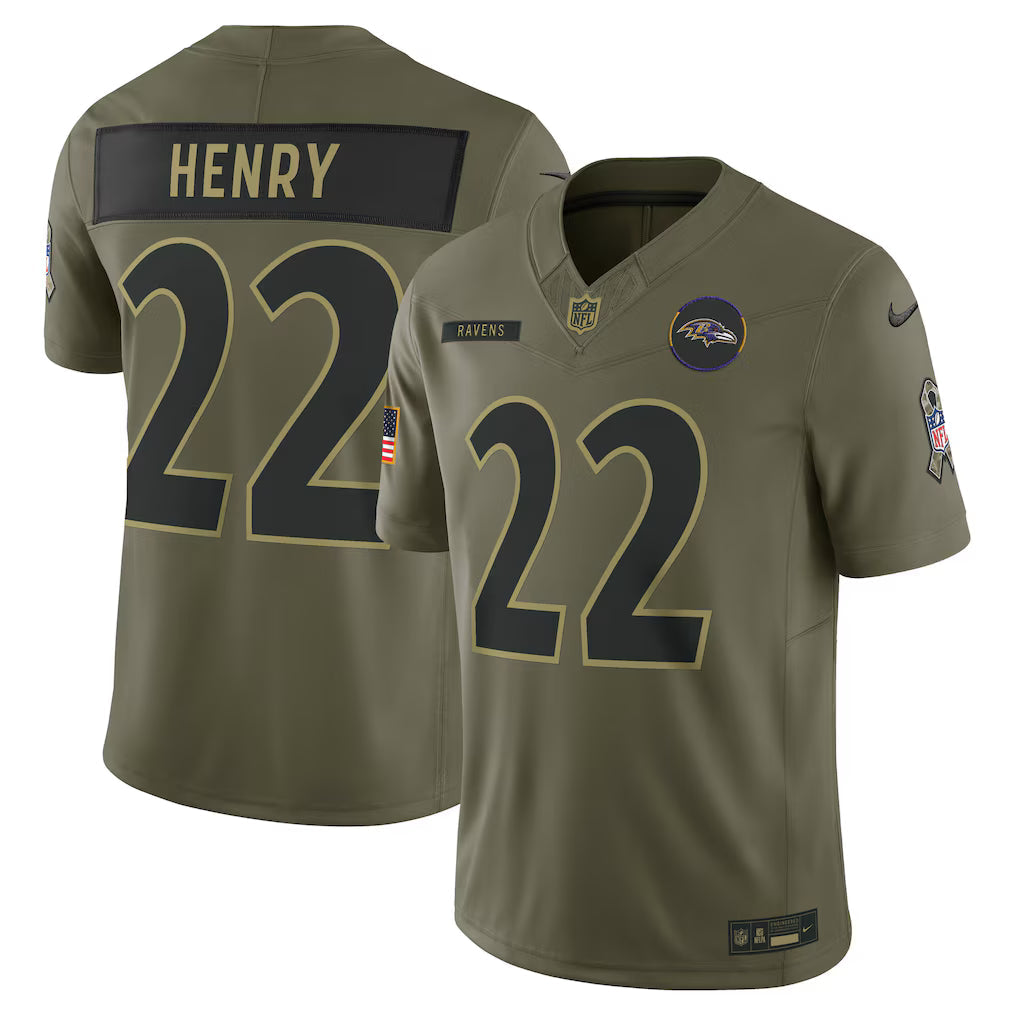 Baltimore Ravens Vapor F.U.S.E. Limited Jersey Salute To Service 2025