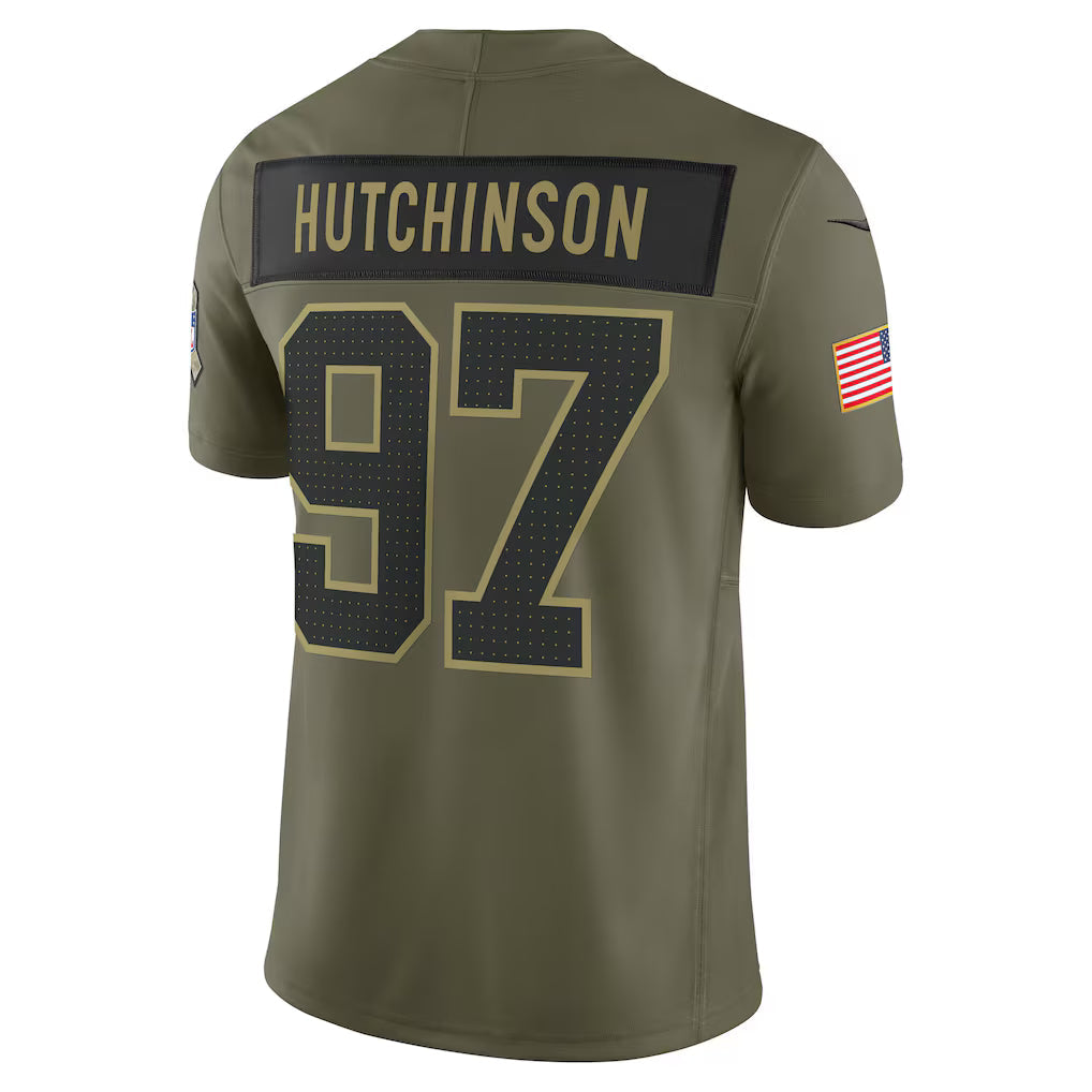 Detroit Lions Vapor F.U.S.E. Limited Jersey Salute To Service 2025