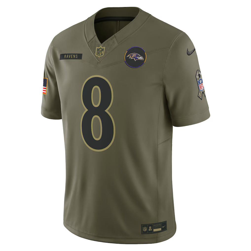 Baltimore Ravens Vapor F.U.S.E. Limited Jersey Salute To Service 2025