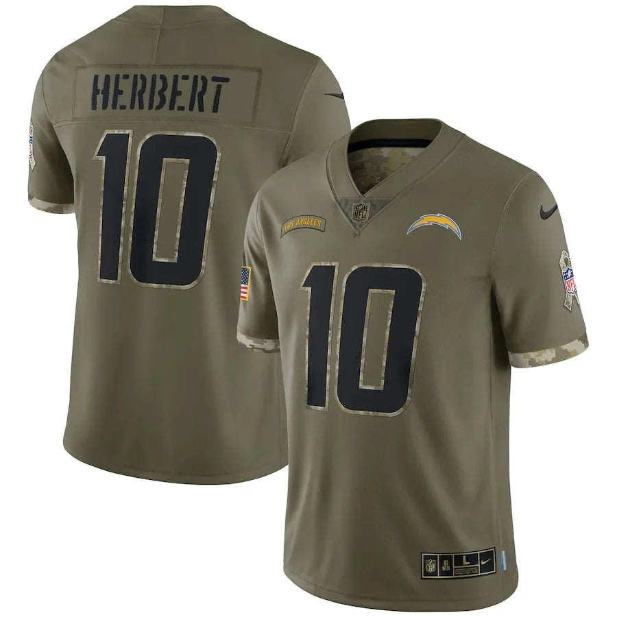 Los Angeles Chargers Vapor Limited Jersey Salute To Service 2022