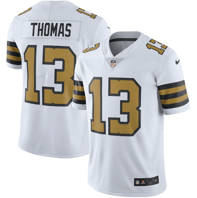 New Orleans Saints Vapor Limited Jersey White e Gold