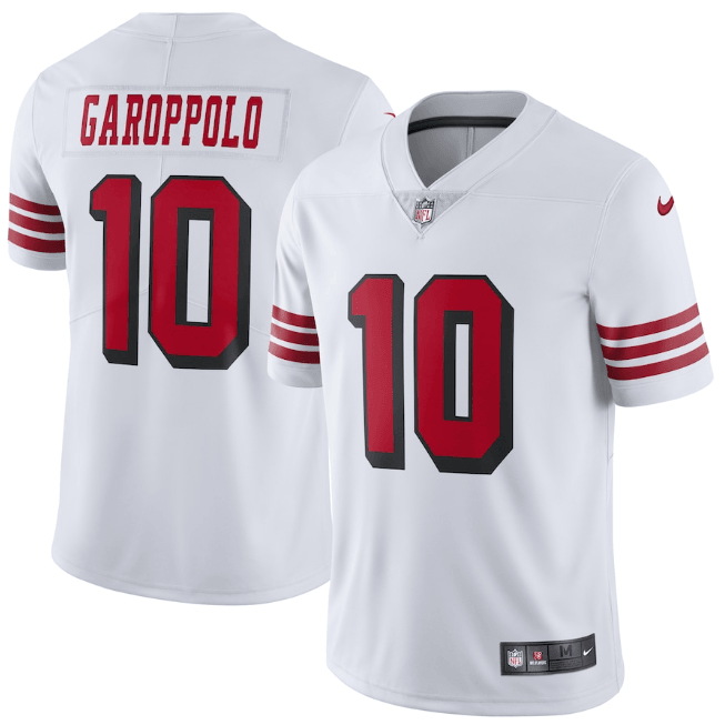 San Francisco 49ers Vapor Limited Jersey White Black