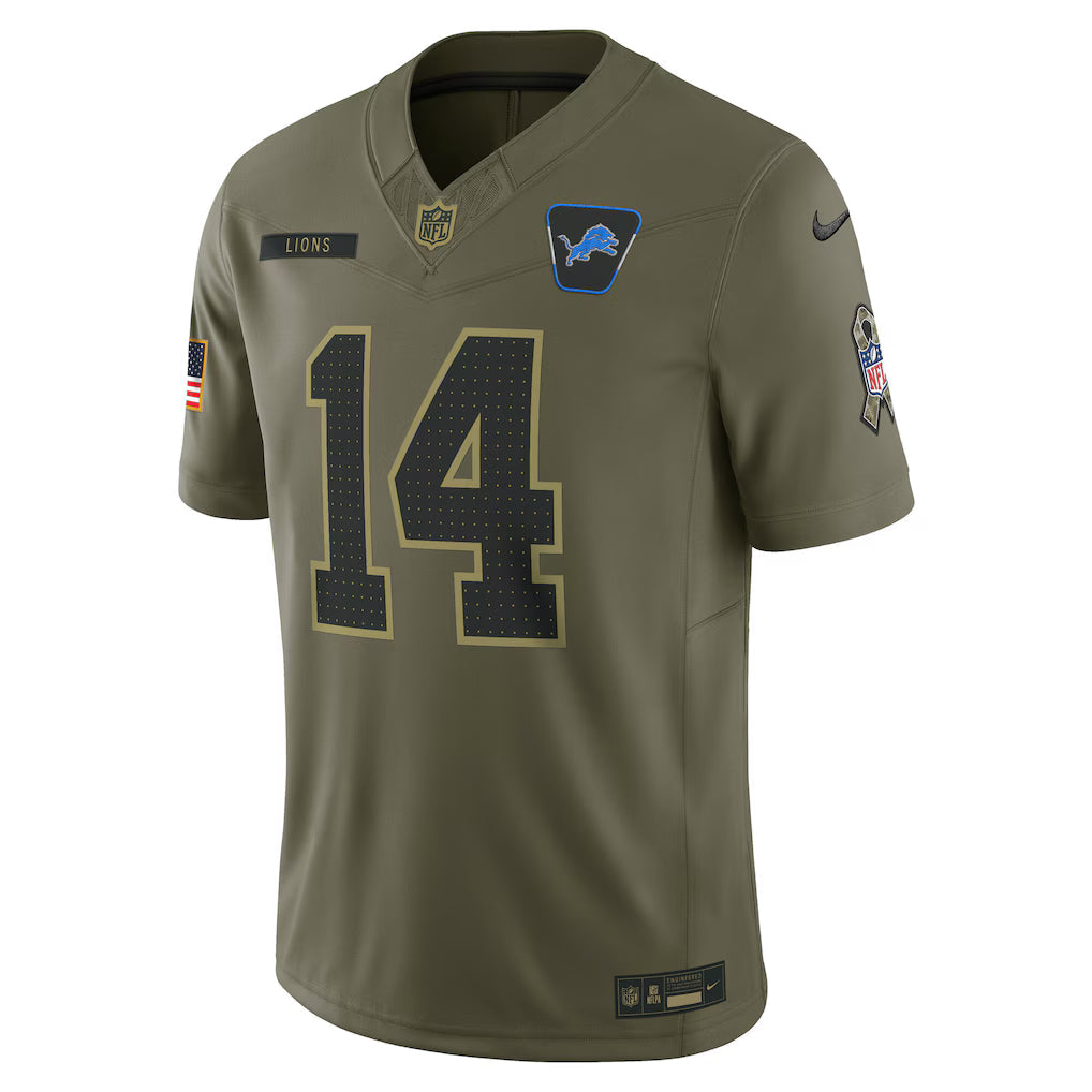 Detroit Lions Vapor F.U.S.E. Limited Jersey Salute To Service 2025